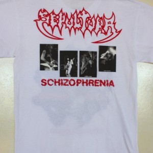 SEPULTURA SCHIZOPHRENIA NEW WHITE T-SHIRT