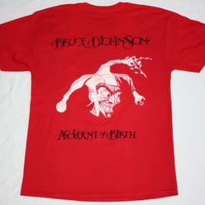 BRUCE DICKINSON  ACCIDENT AT BIRTH'97 NEW RED T-SHIRT