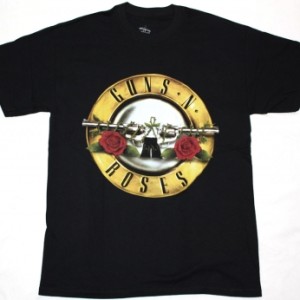 GUNS N ROSES SIGN NEW BLACK T-SHIRT