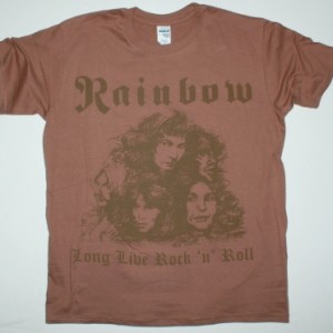 RAINBOW LONG LIVE ROCK'N'ROLL'78 NEW BROWN T-SHIRT