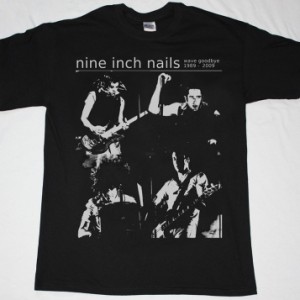 NINE INCH NAILS WAVE GOODBYE NEW BLACK T-SHIRT