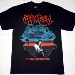 SEPULTURA SCHIZOPHRENIA NEW RARE BLACK T-SHIRT