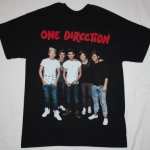 ONE DIRECTION BAND NEW BLACK T-SHIRT