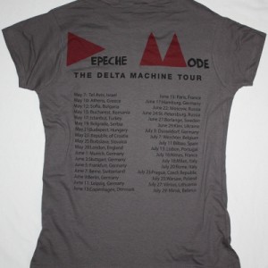 DEPECHE MODE BAND DELTA MACHINE TOUR 2013 NEW LADY GREY/CHARCOAL T-SHIRT