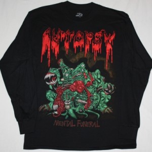 AUTOPSY MENTAL FUNERAL'91 NEW LONG SLEEVE BLACK T-SHIRT