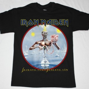 IRON MAIDEN SEVENTH SON OF THE SEVENTH SON'88 NEW BLACK T-SHIRT