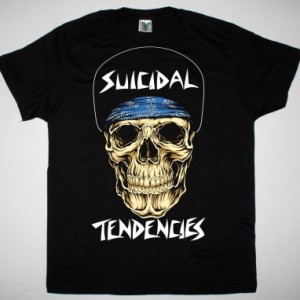 SUICIDAL TENDENCIES LOGO SKULL NEW BLACK T-SHIRT