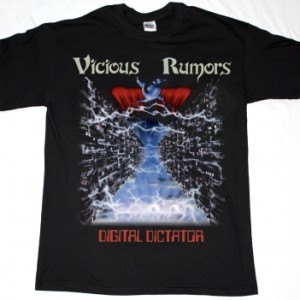 VICIOUS RUMORS DIGITAL DICTATOR NEW BLACK T-SHIRT