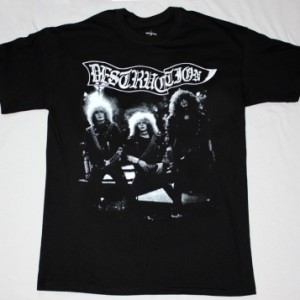DESTRUCTION SENTENCE OF DEATH'84  NEW BLACK T-SHIRT