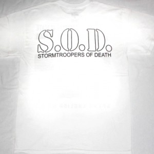 S.O.D. STORMTROOPERS OF DEATH'85  WHITE NEW T-SHIRT