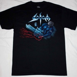 SODOM TAPPING THE VEIN TOUR'92  NEW BLACK T-SHIRT