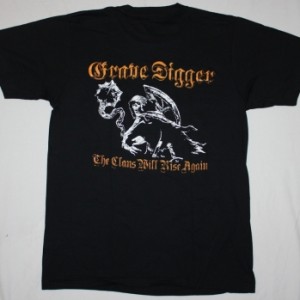 GRAVE DIGGER THE CLANS WILL RISE AGAIN'10  NEW BLACK T-SHIRT