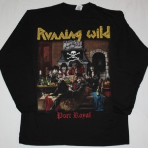 RUNNING WILD PORT ROYAL'88 NEW BLACK LONG SLEEVE T-SHIRT