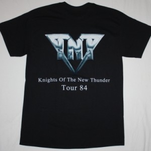 TNT KNIGHTS OF THE NEW THUNDER'84  NEW BLACK T-SHIRT