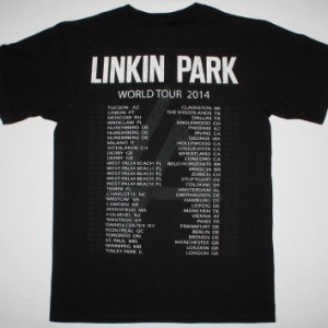LINKIN PARK UNTIL IT'S GONE / WORLD TOUR 2014 NEW BLACK T-SHIRT