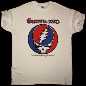 GRATEFUL DEAD STEAL YOUR FACE COVER NEW NATURAL T SHIRT