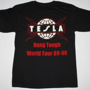 TESLA THE GREAT RADIO CONTROVERSY'89 NEW BLACK T-SHIRT