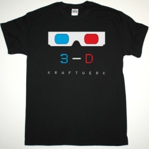 KRAFTWERK 3-D NEW BLACK T-SHIRT