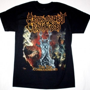 MALEVOLENT CREATION THE TEN COMMANDMENTS 91 NEW BLACK T-SHIRT