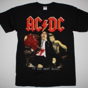 AC DC IF YOU WANT BLOOD YOU'VE GOT IT AC/DC NEW BLACK T-SHIRT