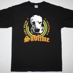 SUBLIME DOG NEW BLACK T-SHIRT