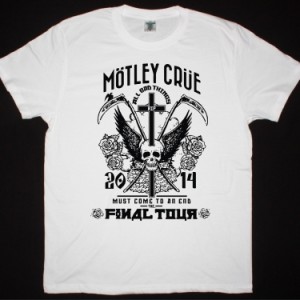 MOTLEY CRUE ALL BAD THINGS COME TO AN END NEW WHITE T-SHIRT