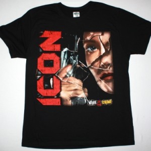 ICON NIGHT OF THE CRIME 85 NEW BLACK T-SHIRT
