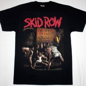 SKID ROW SLAVE TO THE GRIND '91 NEW BLACK T-SHIRT
