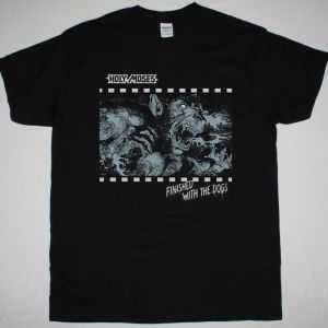 HOLY MOSES FINISHED WITH THE DOGS 1987 NEW BLACK T-SHIRT