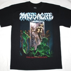 MASSACRE INHUMAN CONDITION '92 NEW BLACK T-SHIRT