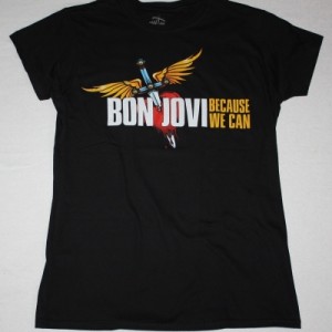 BON JOVI BECAUSE WE CAN THE TOUR EUROPE 2013 NEW BLACK LADY T-SHIRT