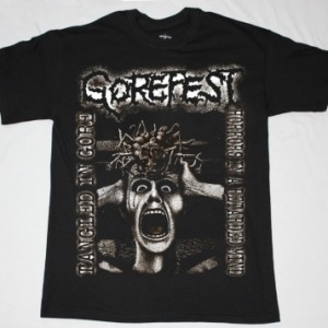 GOREFEST HORRORS IN THE RETARDED MIND'90 NEW BLACK T-SHIRT
