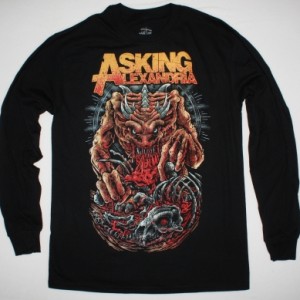 ASKING ALEXANDRIA MONSTER NEW BLACK LONG SLEEVE T-SHIRT