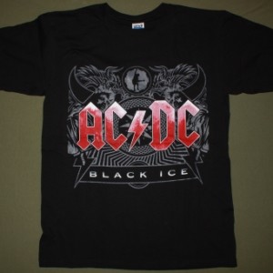 AC DC BLACK ICE AC/DC NEW BLACK T-SHIRT