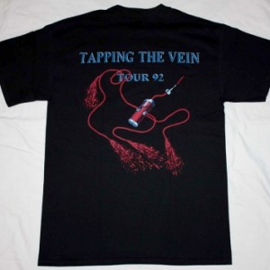 SODOM TAPPING THE VEIN TOUR'92  NEW BLACK T-SHIRT