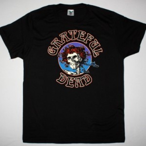 GRATEFUL DEAD LOGO SKULL NEW BLACK T SHIRT