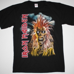 IRON MAIDEN IRON MAIDEN 1980 NEW BLACK T-SHIRT