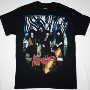 KISS ANIMALIZE '84 NEW BLACK T-SHIRT