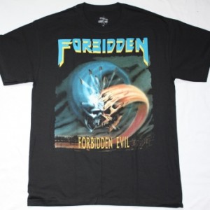 FORBIDDEN FORBIDDEN EVIL'88 NEW BLACK T-SHIRT
