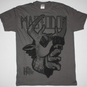 MASTODON THE HUNTER HEAD JUMBO PRINT NEW GREY T-SHIRT