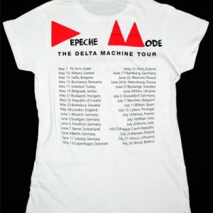 DEPECHE MODE LOGO DELTA MACHINE TOUR 2013 NEW WHITE LADY T-SHIRT