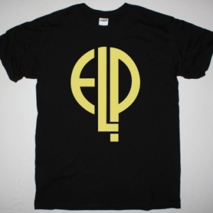 ELP EMERSON LAKE AND PALMER LOGO NEW BLACK T-SHIRT