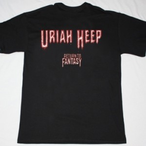 URIAH HEEP RETURN TO FANTASY'75 NEW BLACK T-SHIRT