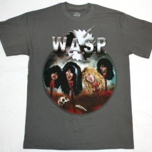 W.A.S.P. HEADS NEW GREY T-SHIRT