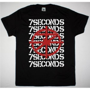 7 SECONDS SCOPE NEW BLACK T SHIRT