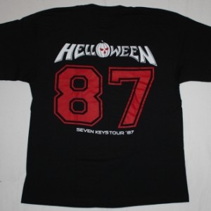 HELLOWEEN KEEPER OF THE SEVEN KEYS'87 NEW BLACK T-SHIRT