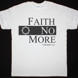 FAITH NO MORE CLASSIC LOGO V2 NEW WHITE T-SHIRT