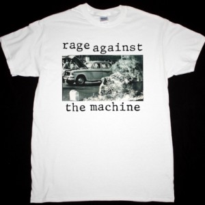 RAGE AGAINST THE MACHINE RATM 1992 NEW WHITE T-SHIRT