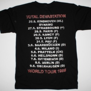 SAVATAGE TOTAL DEVASTATION NEW BLACK T-SHIRT