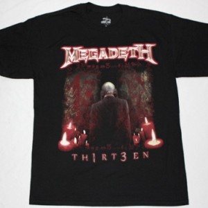 MEGADETH THIRTEEN 2011 NEW BLACK T-SHIRT